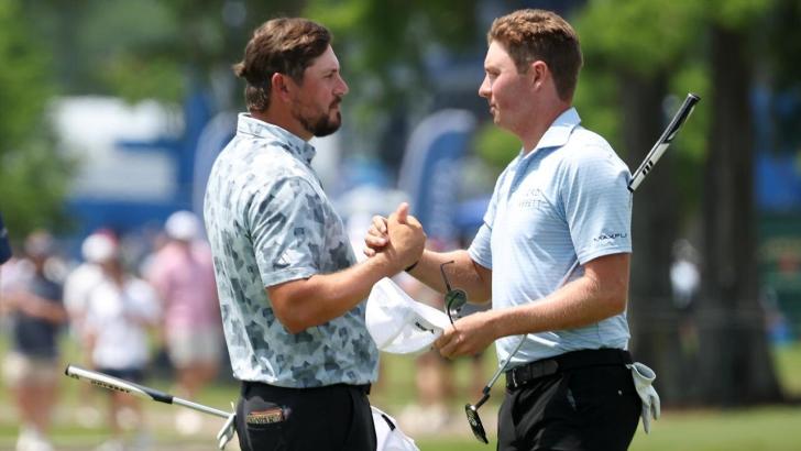 Golfers Andrew Novak and Ben Griffin 